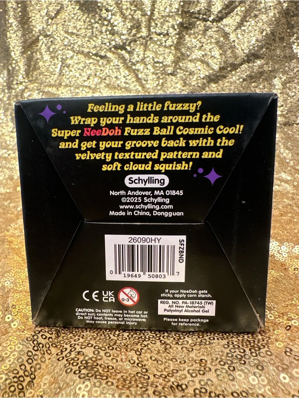 SUPER Fuzz Ball NeeDoh Velvet Squeeze - Purple